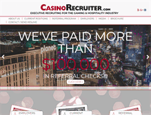 Tablet Screenshot of casinorecruiter.com